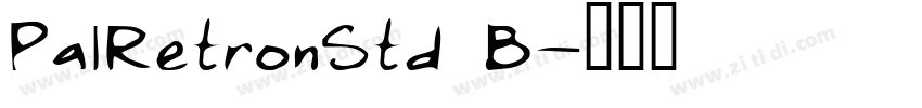 PalRetronStd B字体转换